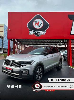 VOLKSWAGEN T-CROSS 1.4 250 TSI TOTAL FLEX HIGHLINE AUTOMÁTICO VOLKSWAGEN T-CROSS 1.4 250 TSI TOTAL FLEX HIGHLINE AUTOMÁTICO